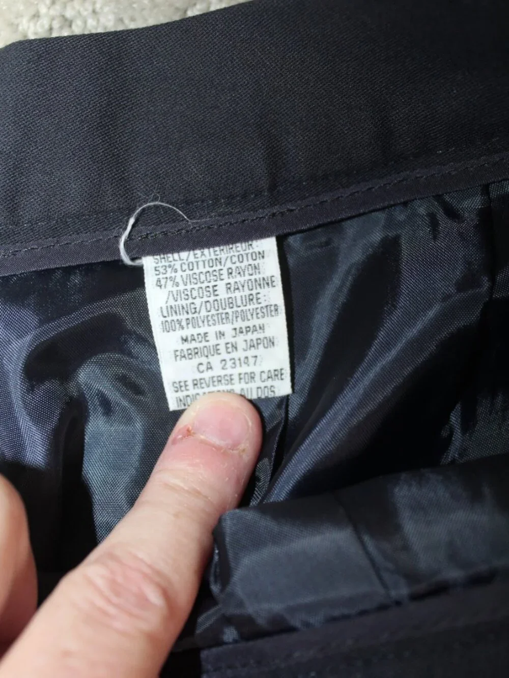 Talbots Size 10 Navy Blue Fully Lined Pleated Front Dress Pants